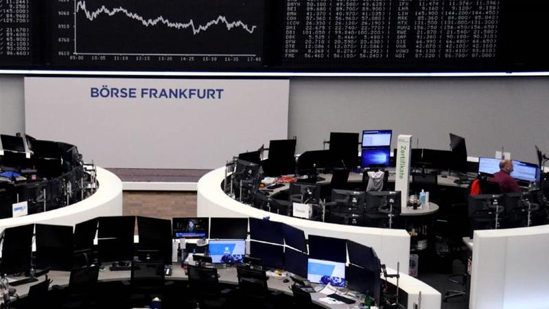 EUROPEAN SHARES SINK AGAIN 